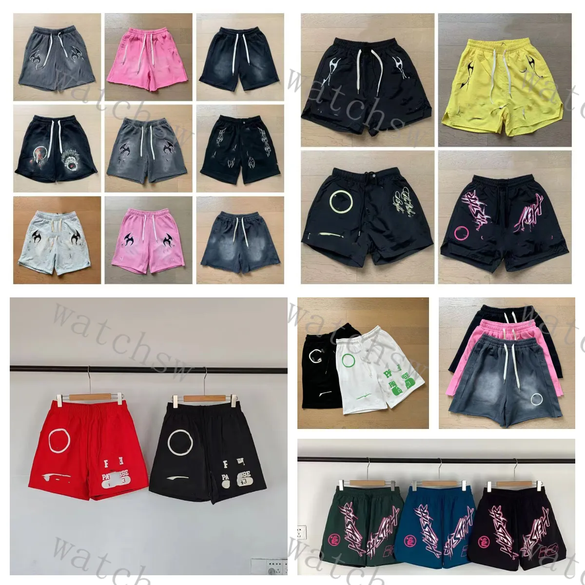 Shorts Mäns shorts Designer Shorts High Street Wash Made Old Retro Casual Pure Cotton Circle Shorts Summer Casual Dying Thin Shorts