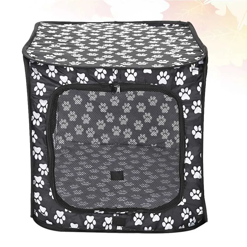 Cat Carriers Crates Houses 600d Outdoor Dog House Soft Dog Box Small Dog Game Pen Dog Tent Fabric Dog Dog Doos rechthoekige kattent Tent Dog 240426