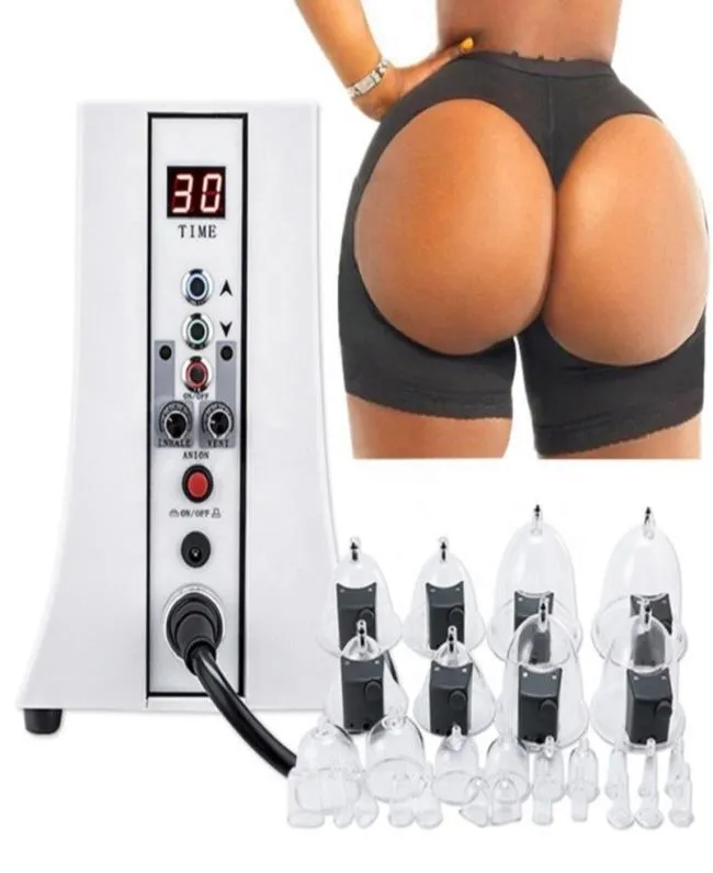 35 koppar Electric Butt Lift Machine Buttock Vakuum Bum Lyftförstoring Koppning Skinkterapi Bröst Förbättra kroppsmassage Mach6554693