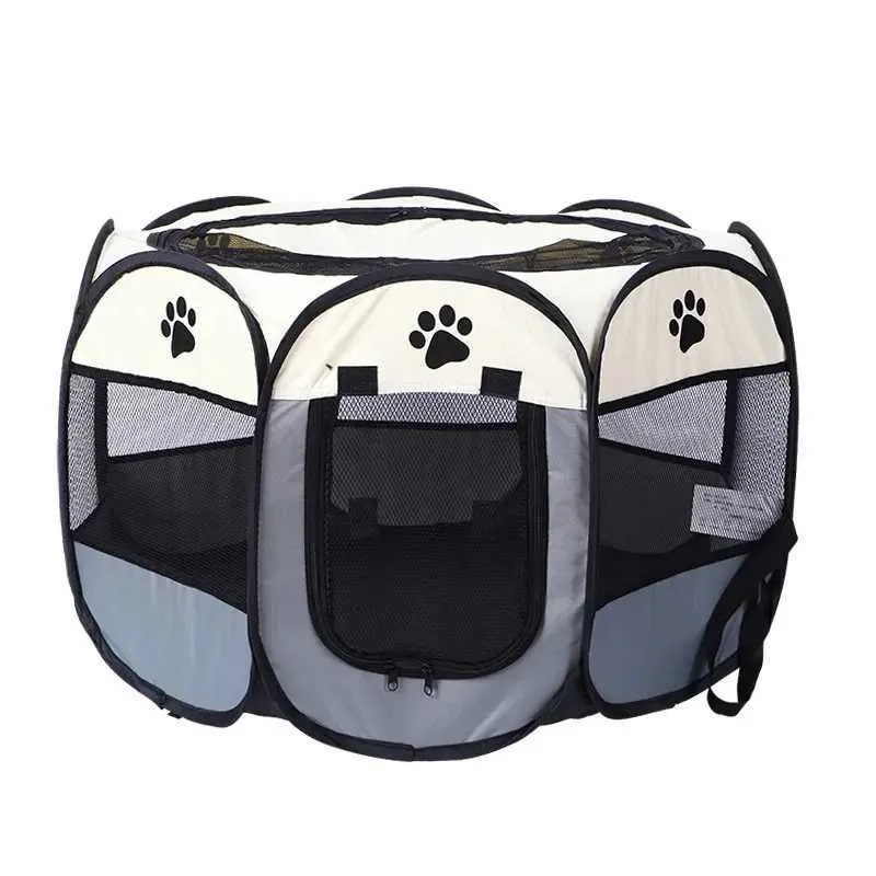 Cat Carriers Crates Houses Pet bed house dog cat outdoor tent indoor gaming pen puppy breathable portable folding suitable for summer camping pet accessories 240426