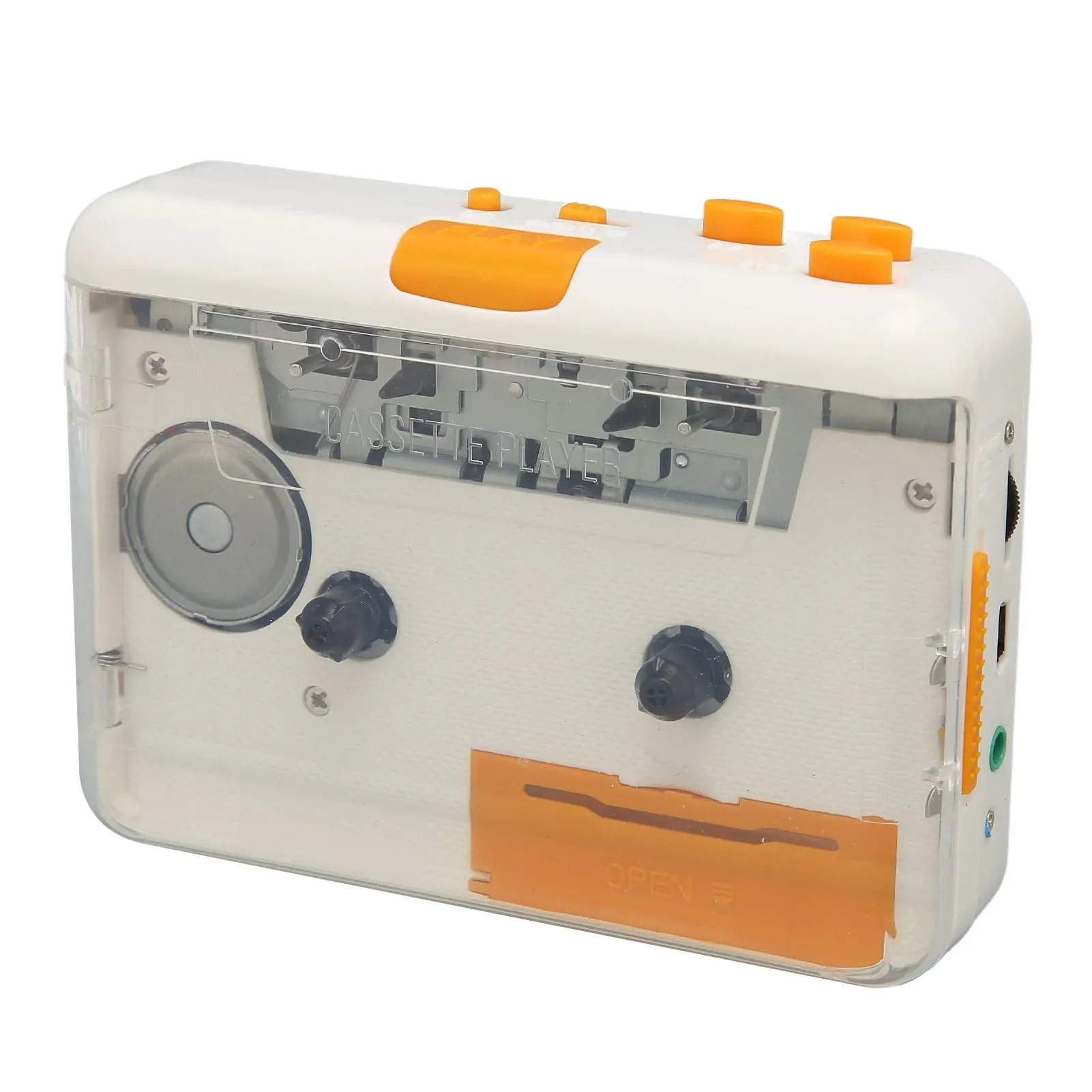 Player Portable Tape Player Cassette USB su Plug Converter CD MP3 CD e riproduce il lettore di nastro di musica mp3 con auricolare per il computer portatile