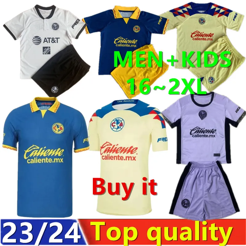 24 25 CF Club America Jersey Henry Martin Diego Valdes Kevin Alvarez Alvaro Fidalgo Miguel Layun Cuauhtemoc Blanco Julian Quinones KIT SOCCER SOCCER KIT