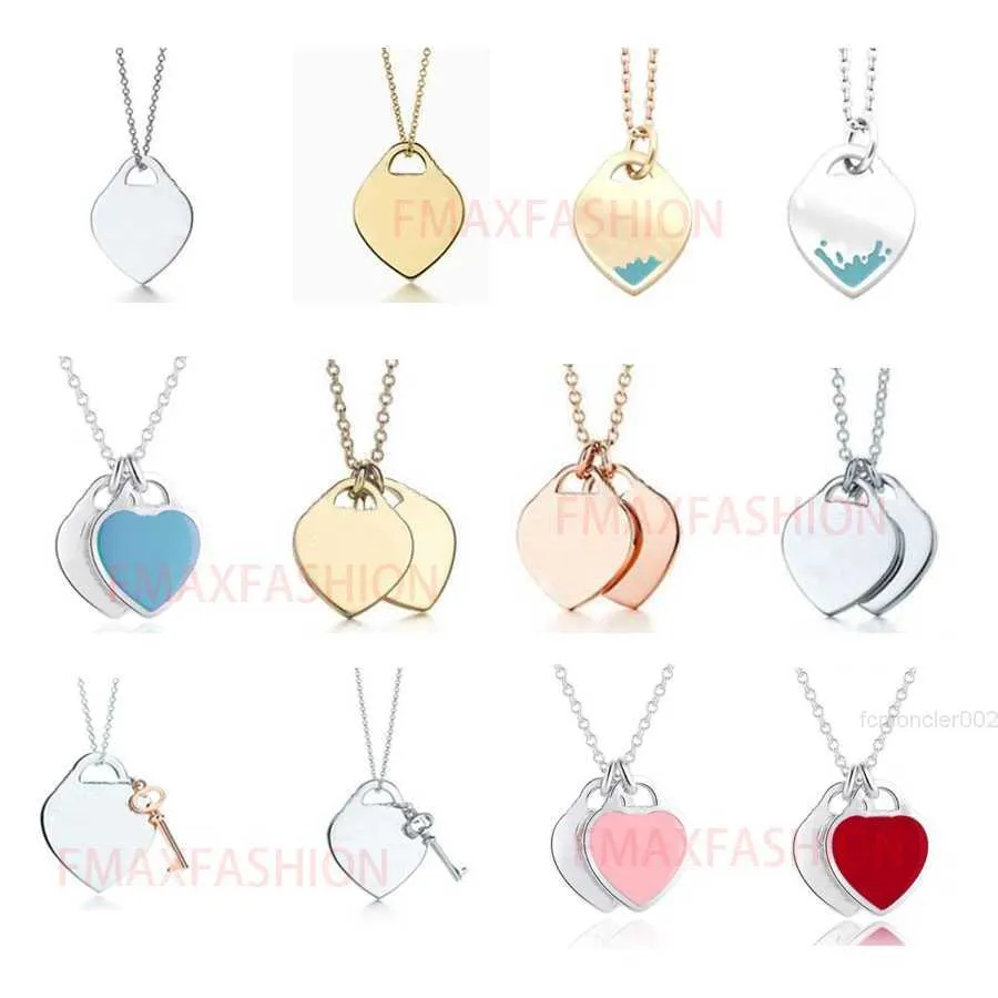 Collier d'or pour femmes Costume de créateur juif de luxe Colliers mignons Fashion Luxurious Bijoux personnalisé Elegance Heart Pendant Colliers Gift Y53V