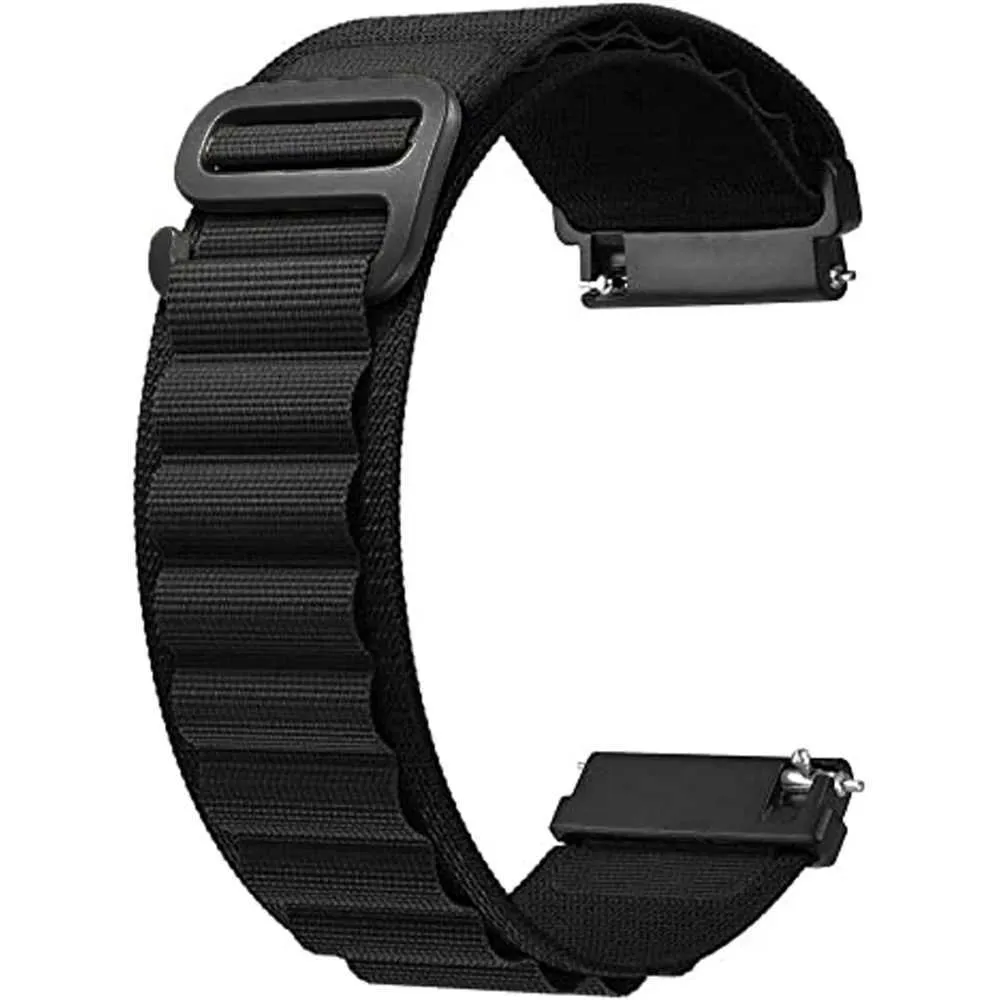 Watchbanden 20 mm 22 mm riem geschikt voor Samsung Galaxy Watch 4 5 Pro Classic Gear S3 Active 2 Nylon Ring Correa Bracelet Amazit GTS 2 3 Mini Strap 240424
