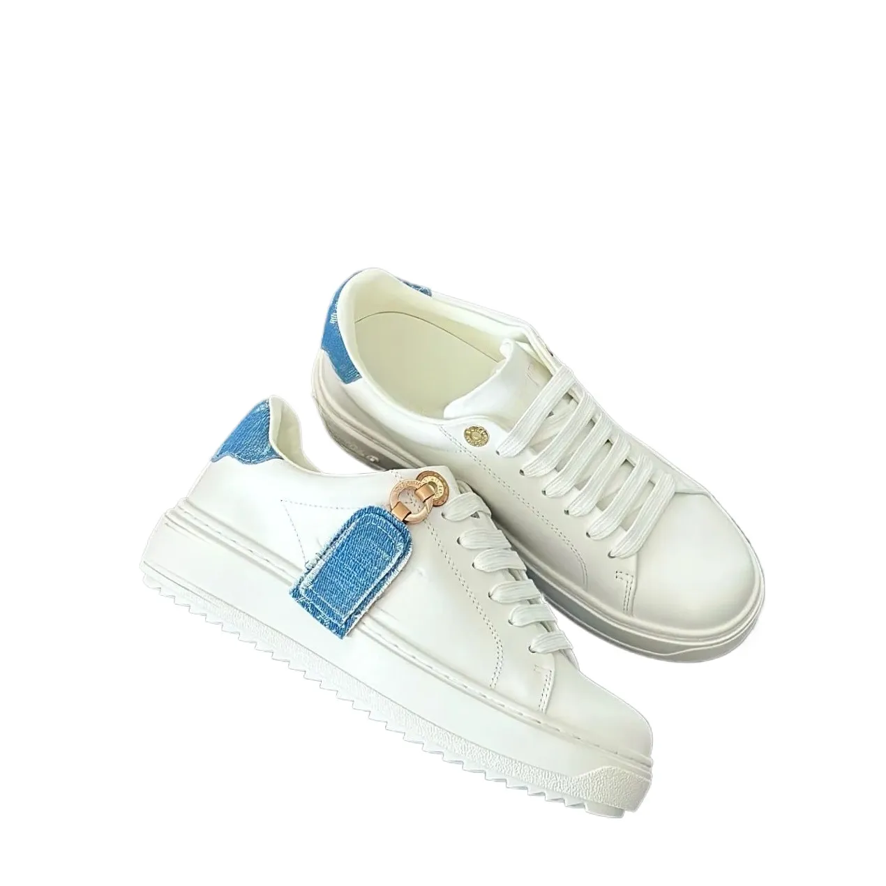 Sneakers Donna Plateau Dipinte A Mano - Stile Patchwork Retrò Con Faccia Di Gatto - Scarpe Artistiche Uniche