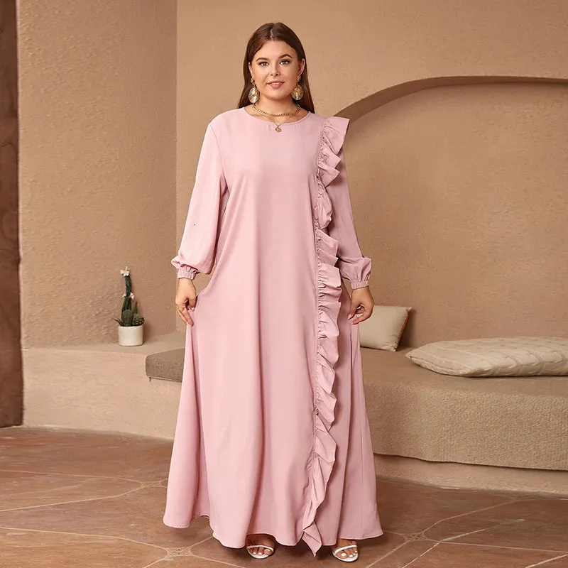 knee length dresses for ladies Abstract Emerald Green Satin Silk Kaftan for Women Plus Size 1x-3x main image 0