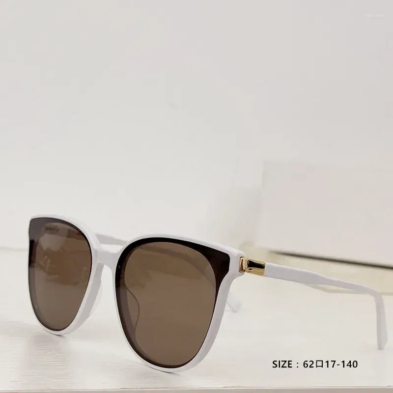 Солнцезащитные очки 2024 лето знаменитость такая же круглая кошачья мода мода мода стиль стиль дизайна бренда Goggles UV400