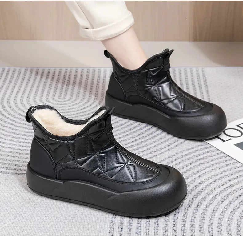Winter platform snowboots dames warm gevoerd waterdichte schoenen_voghion.com