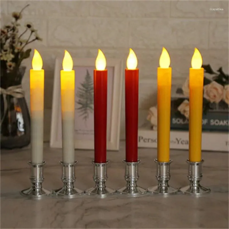 Candlers 2 PCS Plaque Candlestick Votive Bandles Votive For Fake Tapers Christmas Party Decoration Wedding Silver / Gold