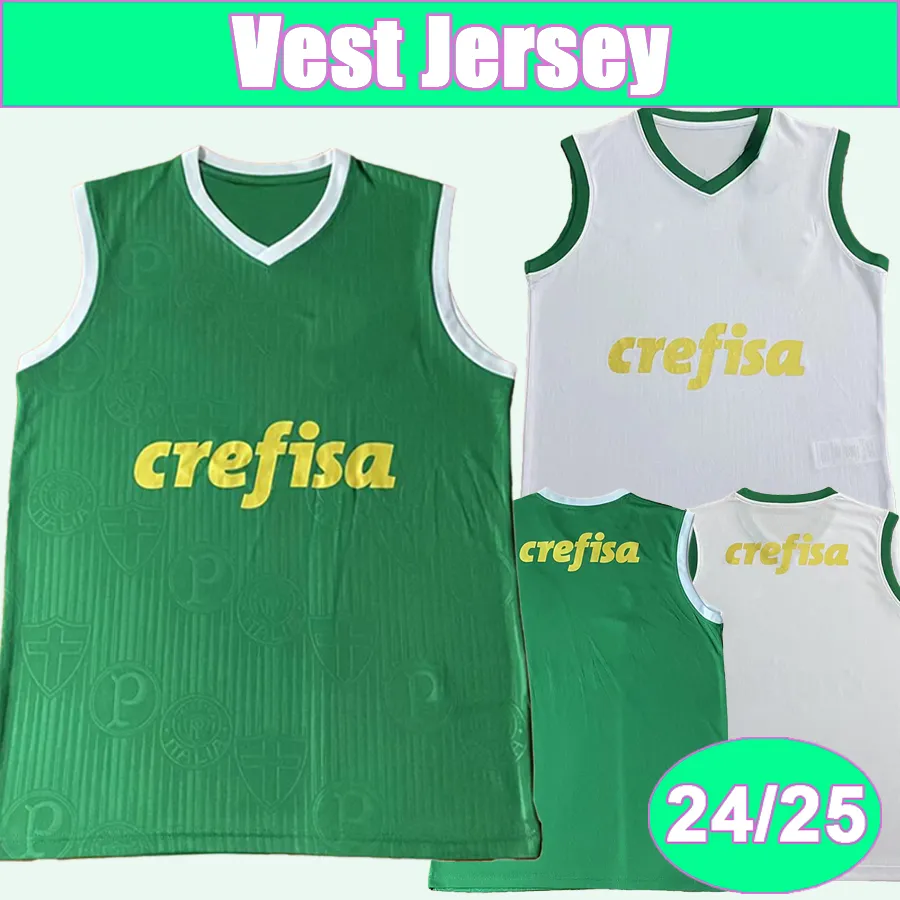 2024 25 Palmeiras Mens Soccer Jerseys DUDU ENDRICK ZE RAFAEL MORENO LUAN VEIGA FABINHO PIQUEREZ Home Away Sleeveless Vest Football Shirts