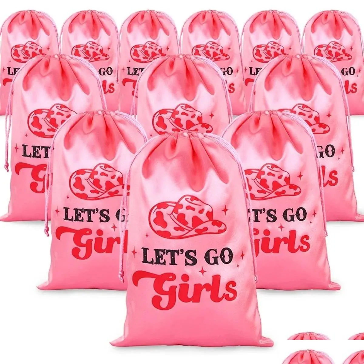 Outros suprimentos de festa do evento 12 pacote lets go kit de ressaca de meninas a favor de bolsas de presente