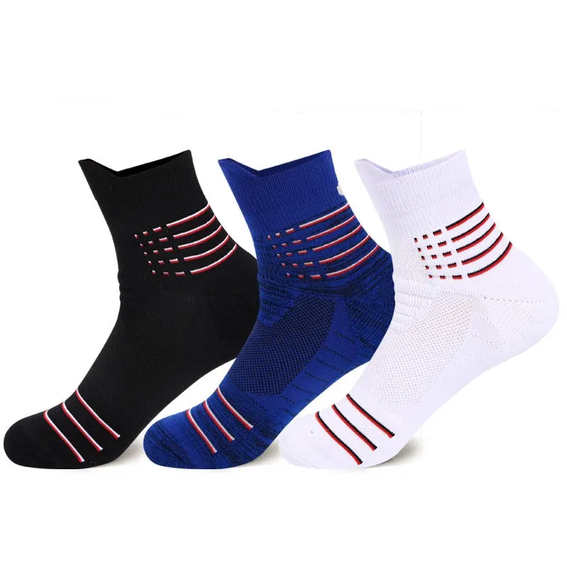 Outdoor Running Socks Sports Cotton Socks Arbitrary Terry Socks Anti Slip Shock Absorption Men