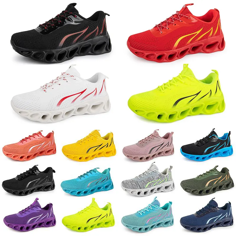 Style24 Männer Frauen Running Schuhe Sneaker Triple Black White Rot gelb lila grün blau Pfirsich Pink Fuchsia atmungsaktiven Outdoor -Trainer Sport Sneakers Gai