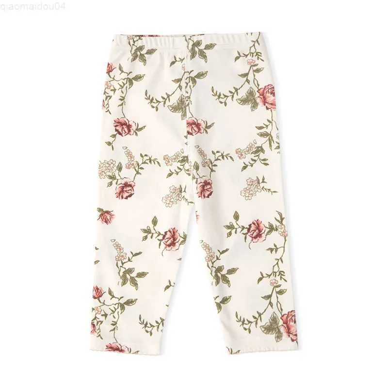 Pantolon İlkbahar ve Sonbahar Bebek Kız Bacak Pamuklu Çocuk Dantel Sıkı Pantolon Elastik Bel Moda Gündelik Yumuşak Bebek Giysileri2404