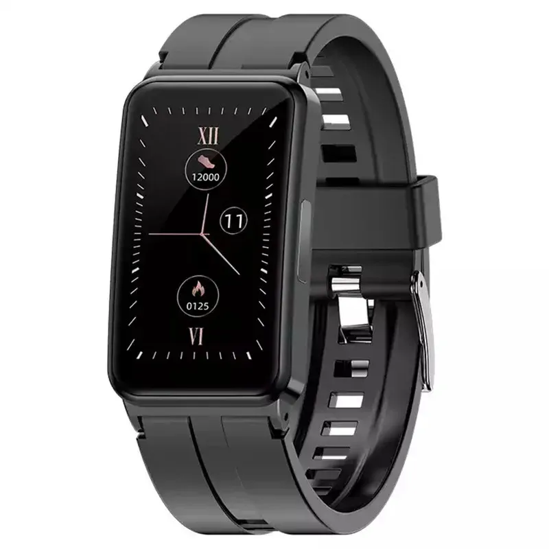 Microphones EP01 Glucose sanguin Sugar Smart Watch ECG HRV Température corporelle Surveillance de la pression artérielle Bracelet intelligent pour les hommes