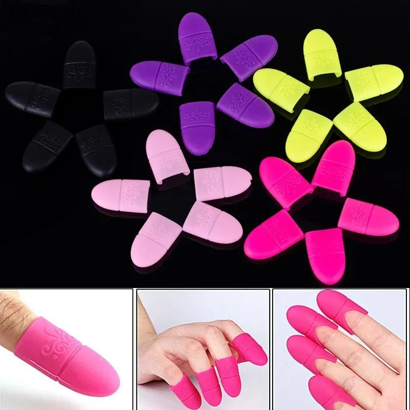 Silicone Nail Art Soak Off Cap Clips Varnish UV Gel Polish Remover Wrap Tool Nail Wipes Manicure Tools