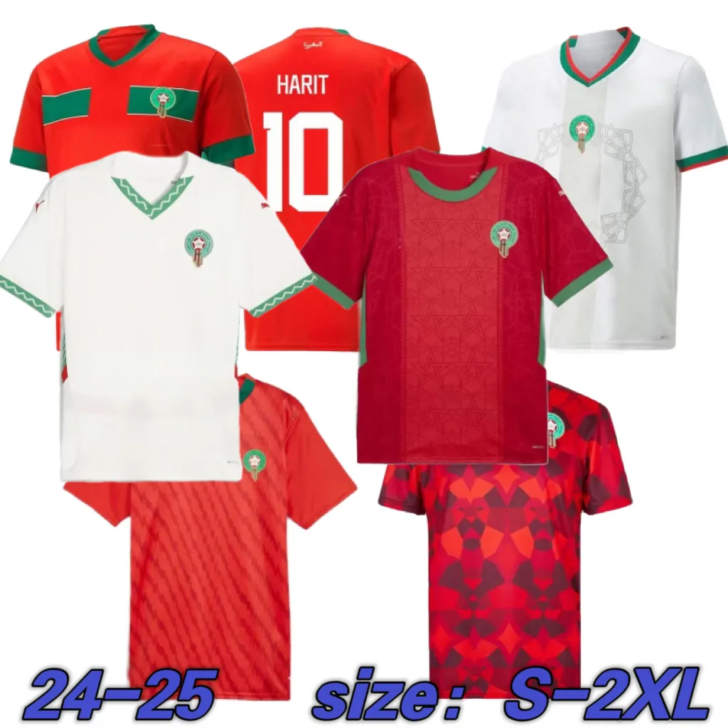 2024 2025 Moroccan Soccer Jerseys 22 23 24 25 Hakimi Maillot