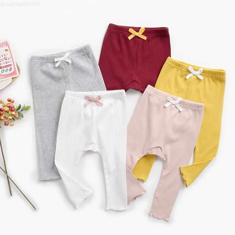 Broek Spring pasgeboren babymeisjes broek casual benen mode kinderen pp broeken voor meisjes zachte baby kinderen lange broek 2023L2404