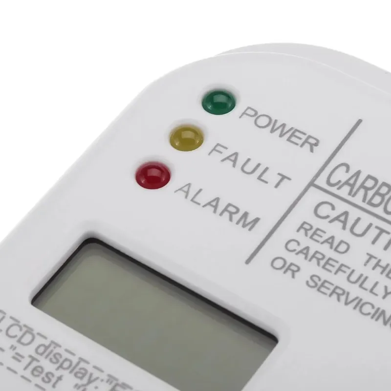 Anpwoo New Co Carbon Monoxide Alarm Detector LCD Digital Home Security Indepedent Sensor Safety