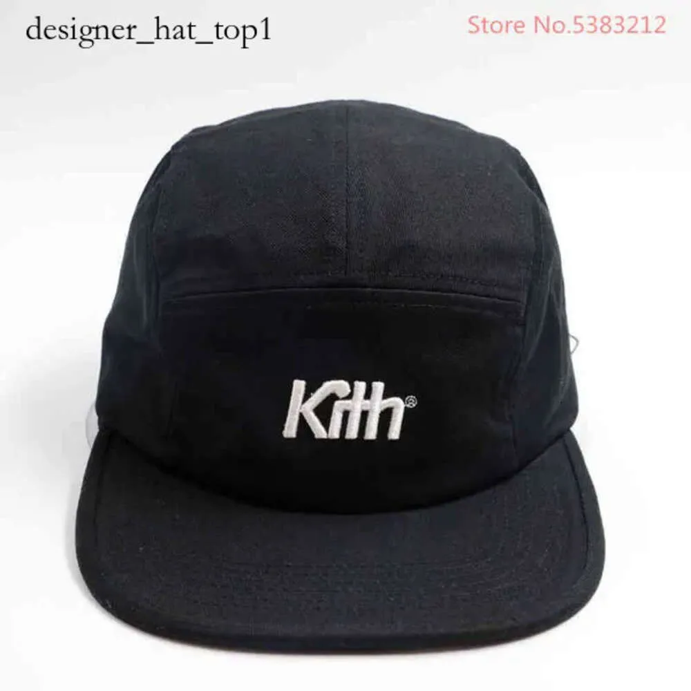 Kith 5パネルファッションデザイナーキャンプキャップ調整可能な野球キャップスナップバックヒップホップトラックキャップ