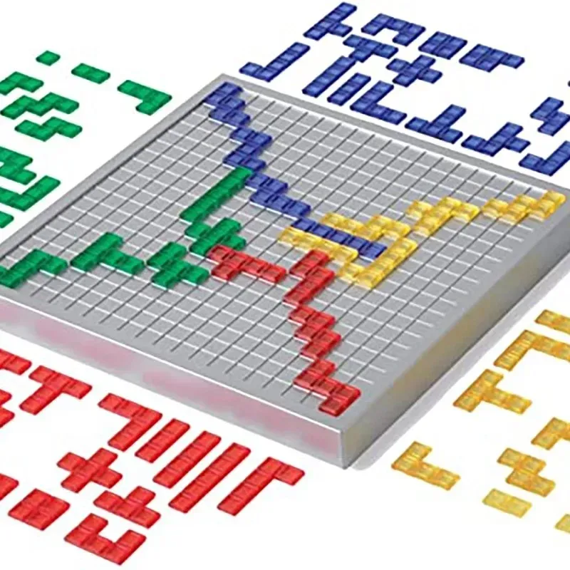 Games Strategy Gra planszowa kolorowe kwadraty edukacyjne zabawki łatwe do gry dla dzieci seria interakcji halowa prezent 2 4 gracz