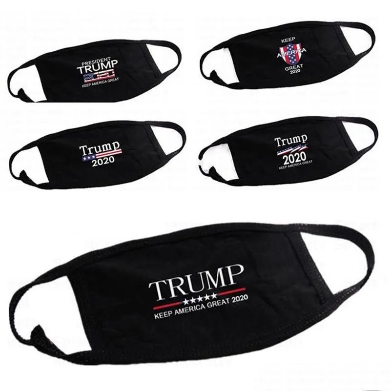 Autres accessoires de moto 5 styles Trump Masque Masques de bouche en coton à vent Anti-dust Uni American Election United States Flag Fashi OTC7H