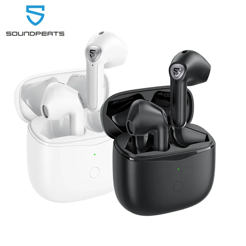 سماعات الرأس Soundpeats Air3 الأذن اللاسلكية QCC3040 Bluetooth V5.2 أذن AptxAdpytive ، 4 ميكروفون+CVC إلغاء الضوضاء ، الكشف غير