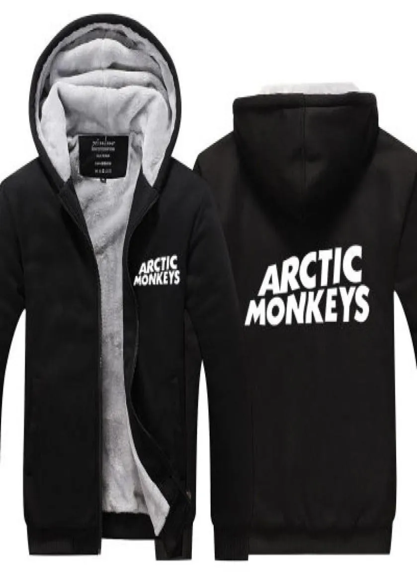 2019 Winter Hoody Arctic Monkeys Rock Band Men Vrouwen Dikke Autumn Hoodies Kleding Sweatshirts Zipper Jacket Fleece Hoodie Street6837634