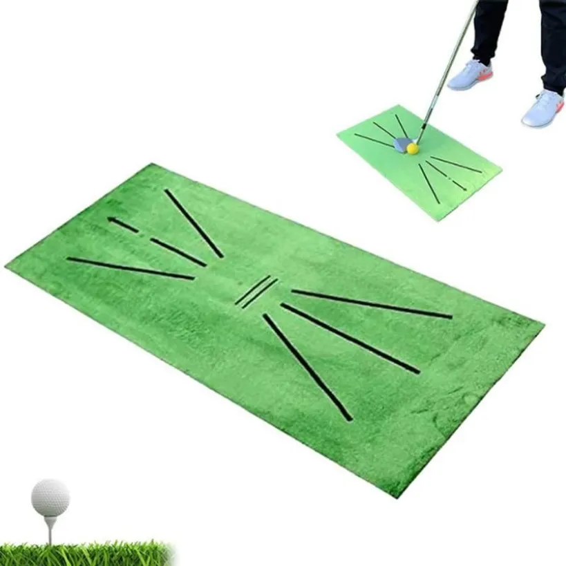 Détection de swing du tapis d'entraînement de golf frappant les accessoires de golfeur de pratiques en salle