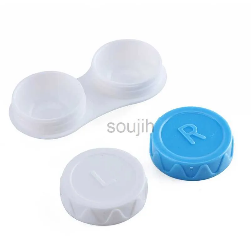 Contacts Lens Accessoires 1 PC CASE PORTABLE EYES CONTRATIONS CONTENUX CONTUTER BOX LENSE Couleur de stockage D240426