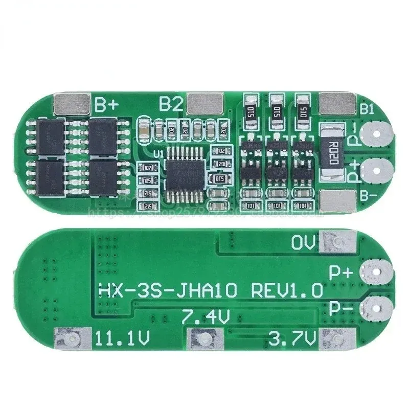 3S 10A 12V لوحة حماية شاحن بطارية الليثيوم ل 18650 Li-ion Battery Cell Cell Charging BMS 11.1V 12.6V مع متوازنة