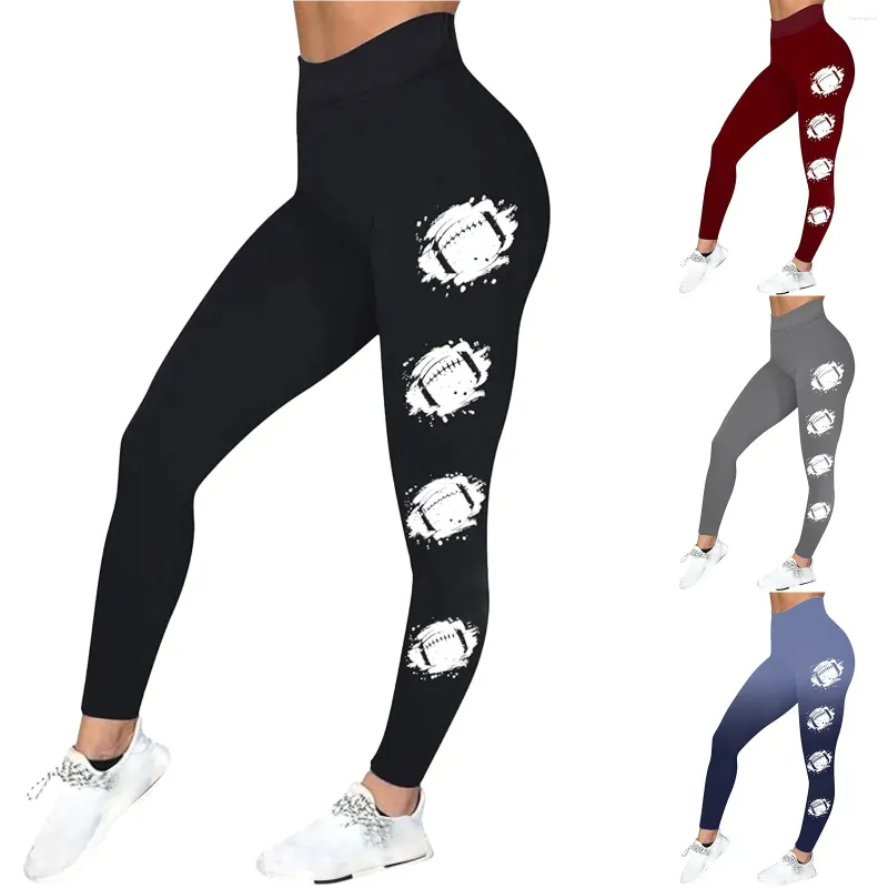 Pantalones de mujeres Fitness deportivos High Bomba seca Sensación de yoga de yoga Cortada para mujeres