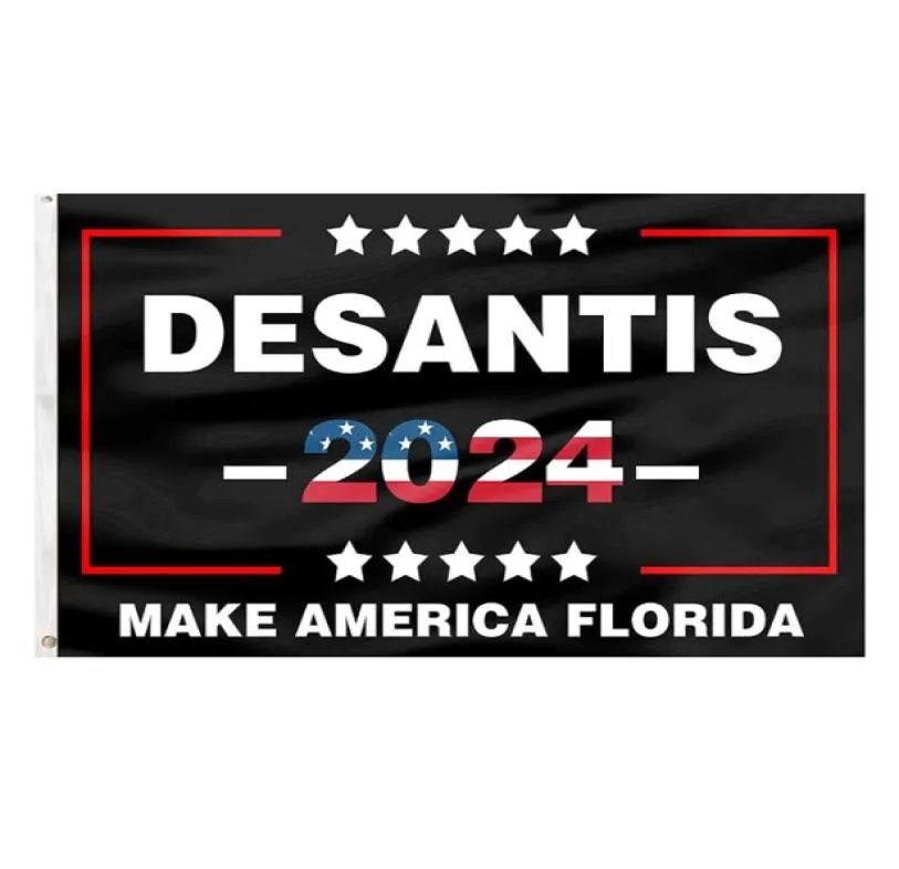Desantis 2024 Make America Florida American American 3039 x 5039ft Flags 100D Polyester Outdoor Banners Hoge kwaliteit Vivid Color with6690074