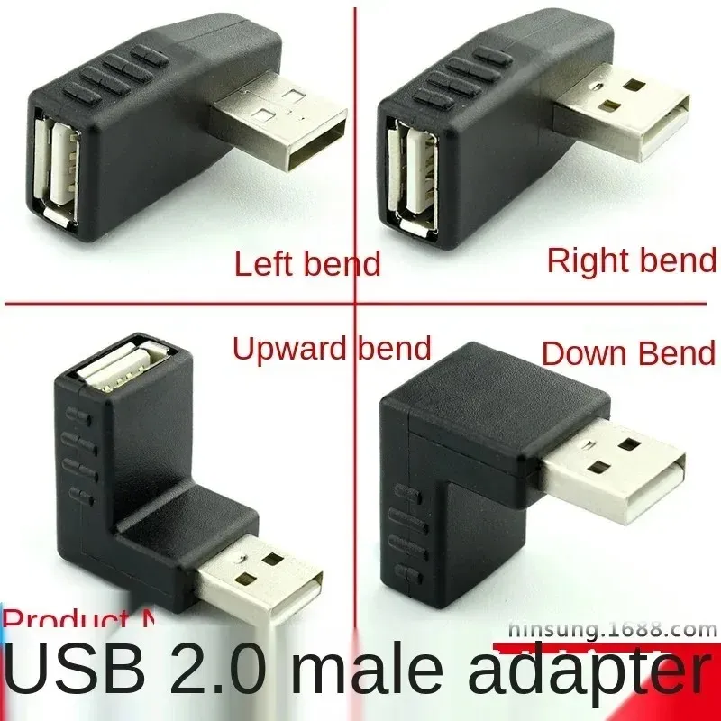 Mini USB 5pin Mężczyzna do USB Kobiet 90 stopni Kąt złącza złącza danych Synchronizowanie danych OTG dla samochodu MP3 MP4 Tabletki U-Disk