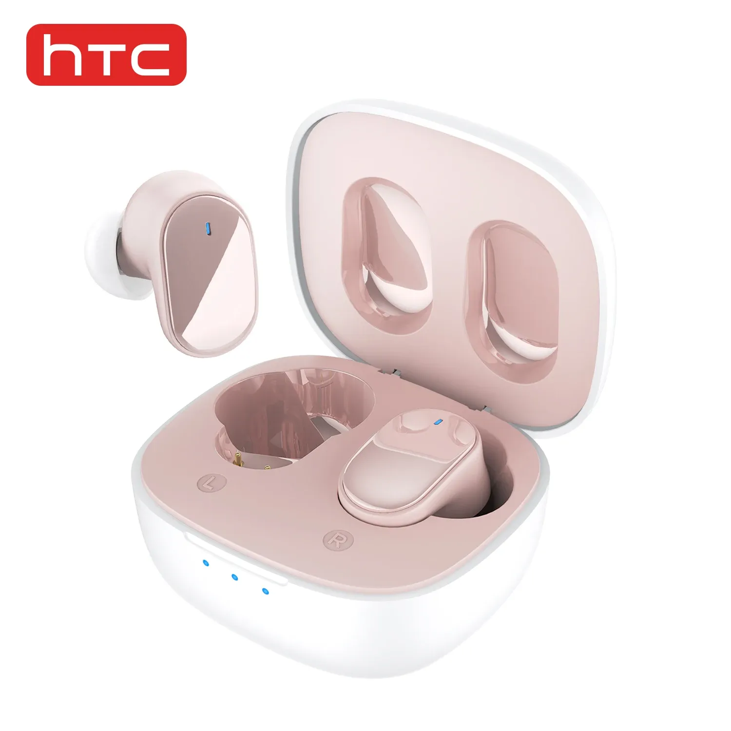 Kopfhörer HTC TWS7 Wireless Bluetooth 5.3 Earphone Touch Control Rauschen Reduktion Kopfhörer -Anzeige Inar Game True Wireless Ohrhörer