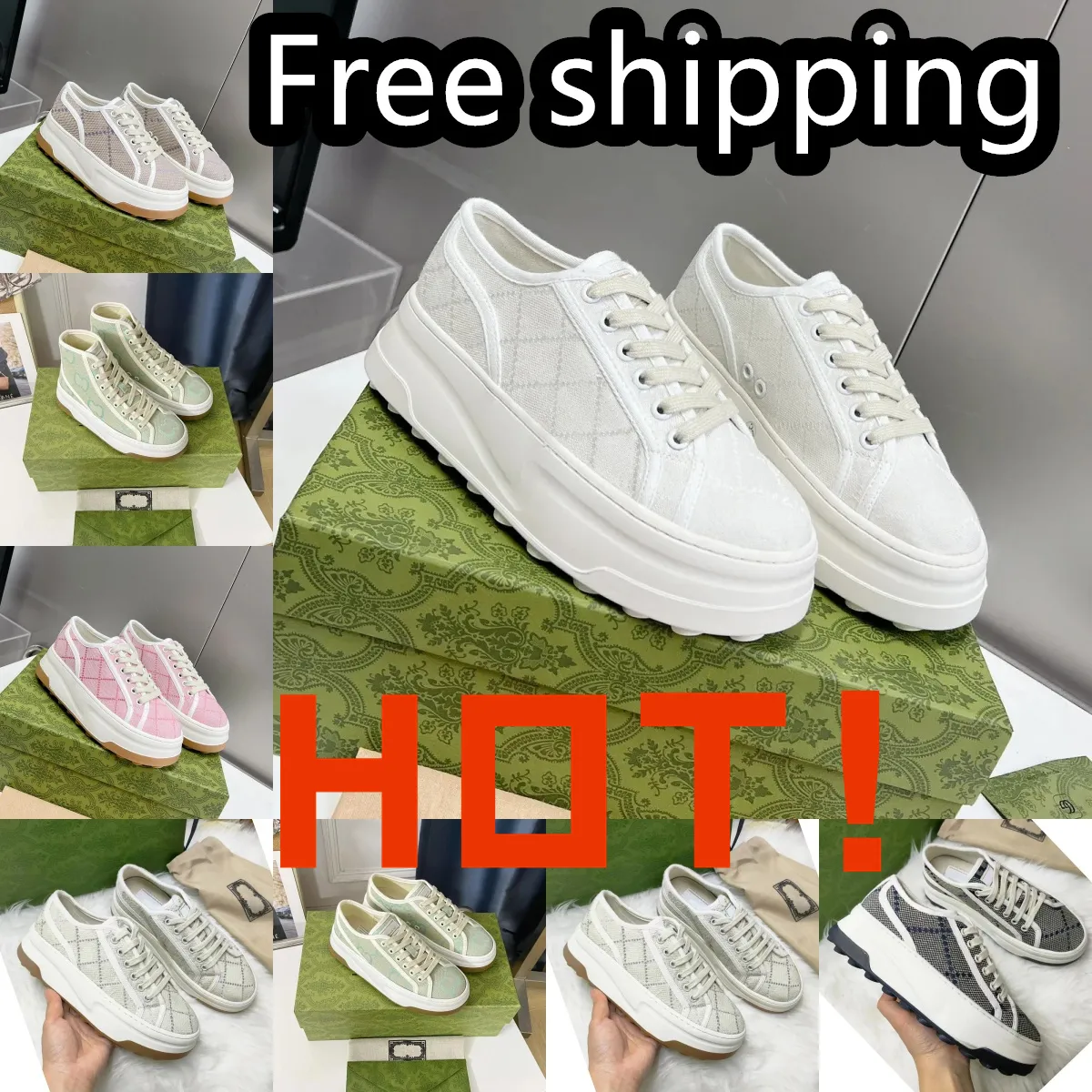 2024 Designers Chaussures Tennis 1977 Sneakers Luxury Toile Chaussures Blue Shoe Rubber Sole Vintage Casual Sneaker Classic Beige Men Femmes Chaussures Taille 35-45