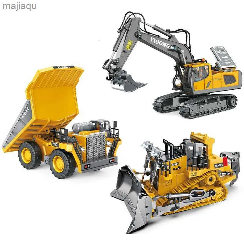 Electric/RC CAR 11CH RC Excavator 1 20 Remote Control Truck 2.4G RC Tracked Engineering voertuig Excavator Truck Radio Control Toy GiftSL2404