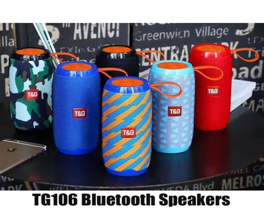 TG106 Bluetooth Wireless Speakers Subwoofers Hands Call Profile Stereo Bass Support TF USB Card AUX Line In HiFi Loud Mini Po6753783