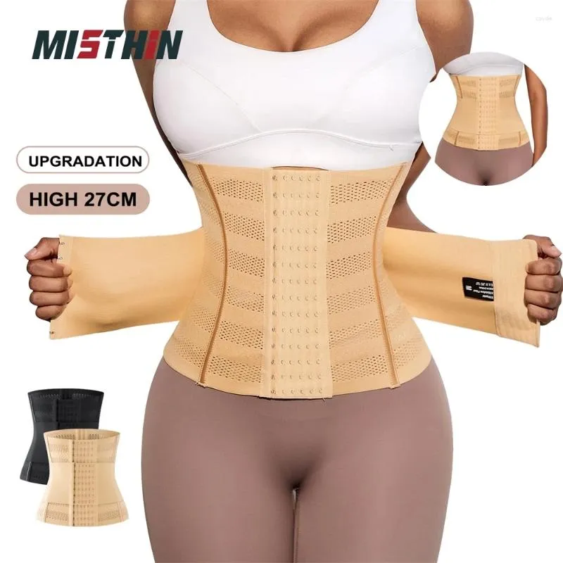 Shapers pour femmes Minthin Wasit Trainer 23 27 cm Hauteur Faja Colombianas Sincall Femmes Bodys mince Fabriage CORSET Double ceinture Contrôle du ventre