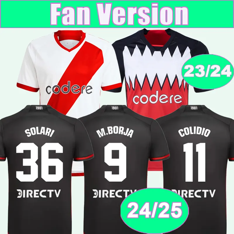 2023 24 River Plate Mens Soccer Jersey Herrera Barco Fernandez Solari M. Lanzini Home Away 3rd 2024 Football Shirt krótkie mundury rękawowe