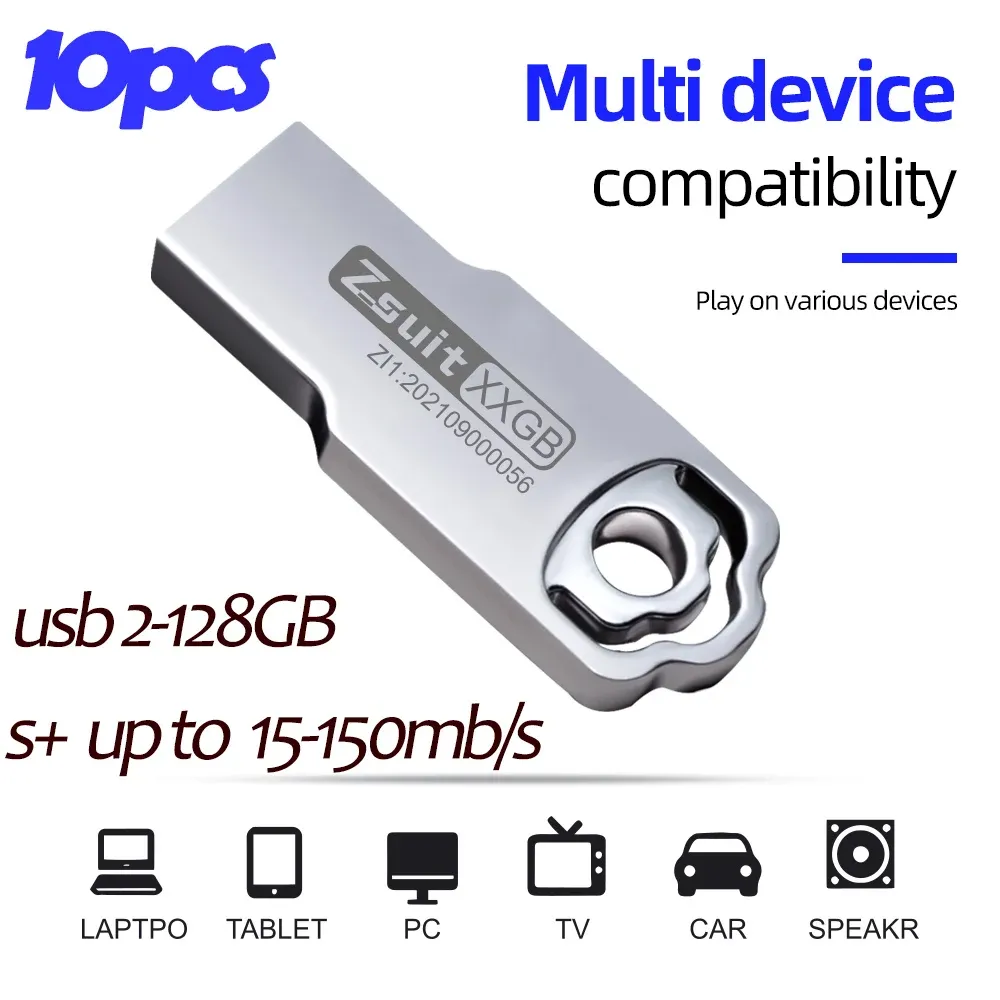 Drives nya 10st mini USB Sticks 4GB Creative Pen Drive 16g Highspeed USB Flash Drive 64 GB Pendrive Free Logo Publicity Present USB Stick