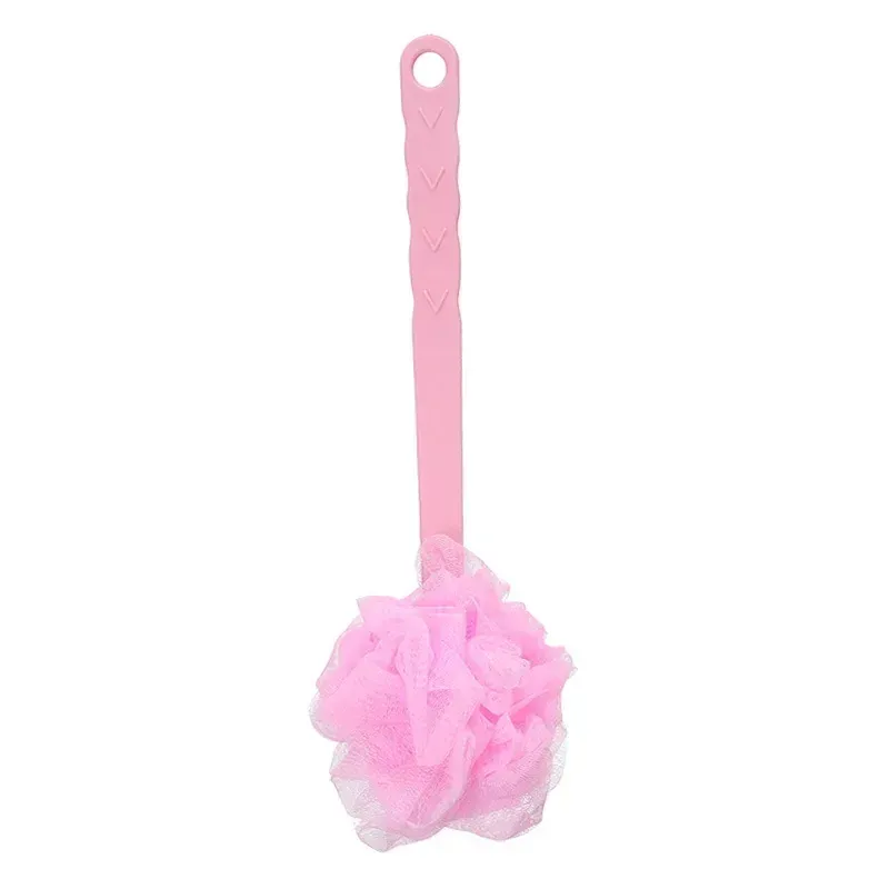 Nouveau nouveau côté double frottement de bain arrière brosse de bain doux poignée longue poignée suspendue de type suspend