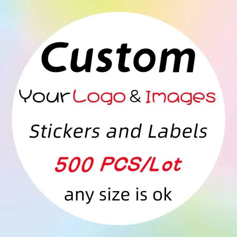 Tattoo -overdracht 500 stcs Aangepaste stickers en aangepaste bruiloft Verjaardagsgeschenkdoos Stickers Ontwerp uw eigen stickers Personaliseer stickers 240426