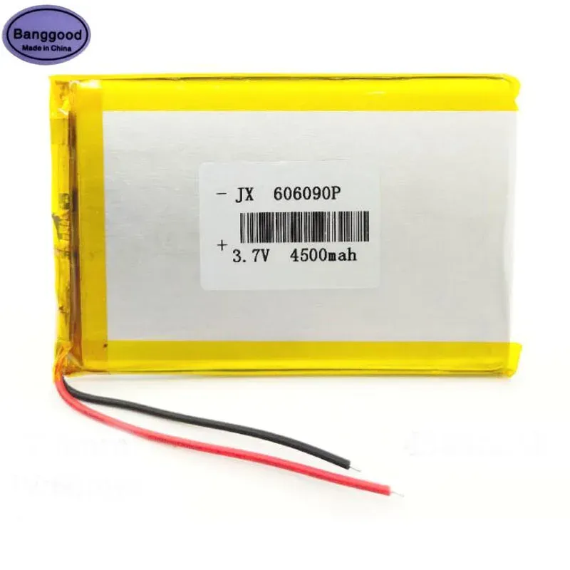 Zubehör 3,7 V 4500mah 606090 Lipo Polymer Lithium wiederaufladbare Liion -Batteriezellen für GPS -Kamera Tablet Elektrische Spielzeug Powerbank -Batterie