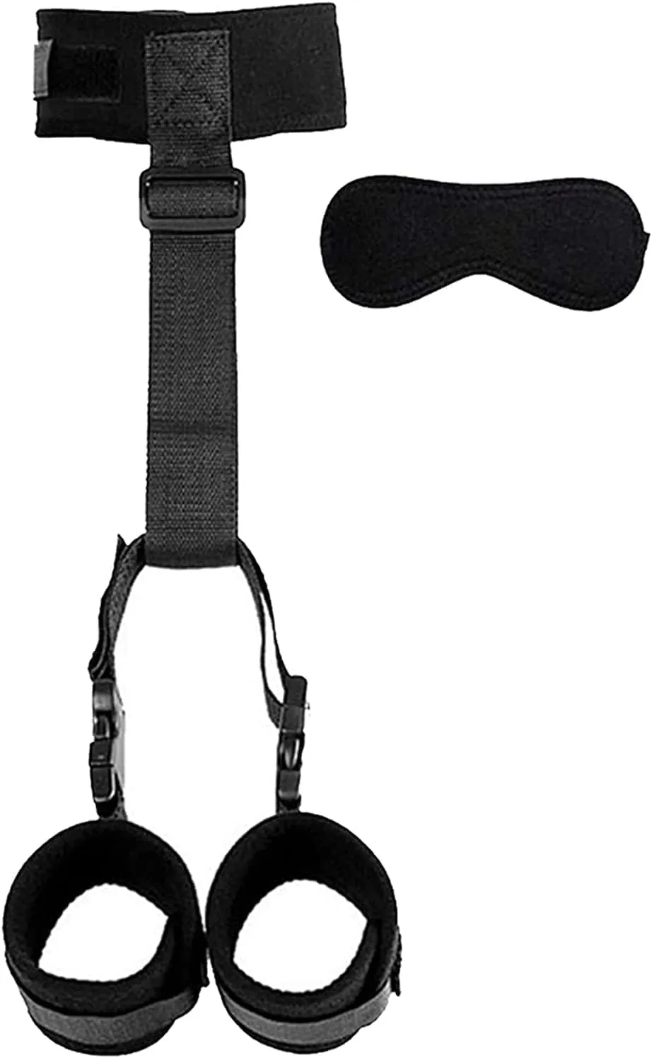 Restrizioni di bondage da collo a polso set kit bondaged set set dietro il collare delle manette posteriori con accessori per attrezzature di schiavitù regolabili bendati, giochi SM a letto giocano sesso