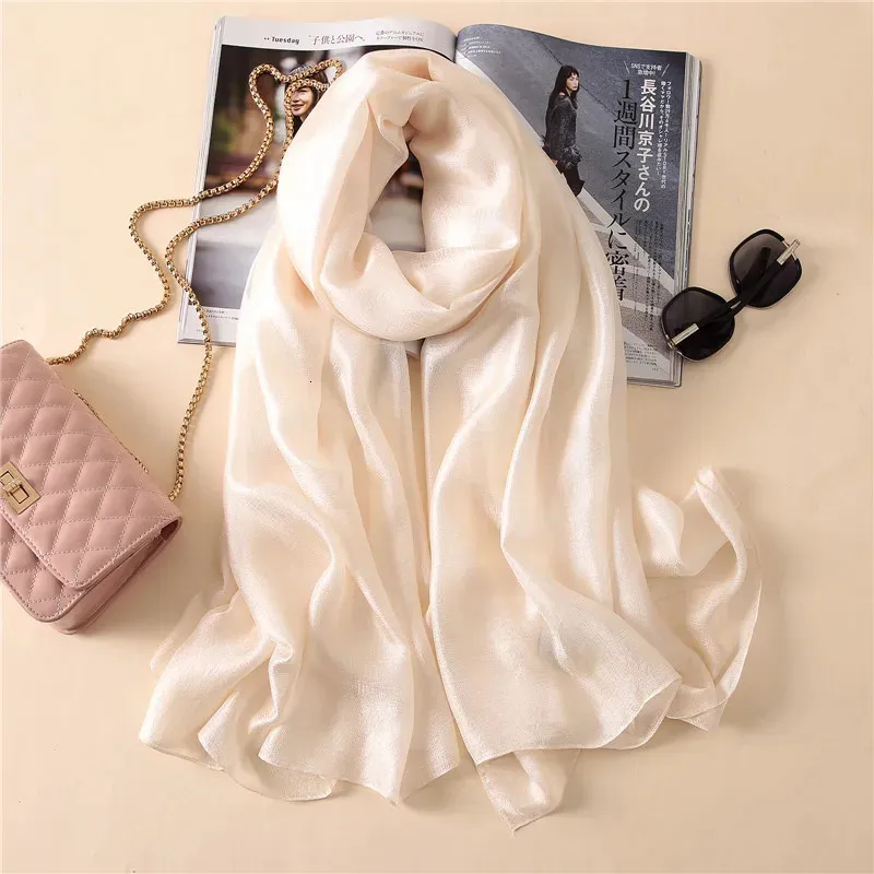 Роскошные бренды женский модный шарф простые шелковые шелковые льня