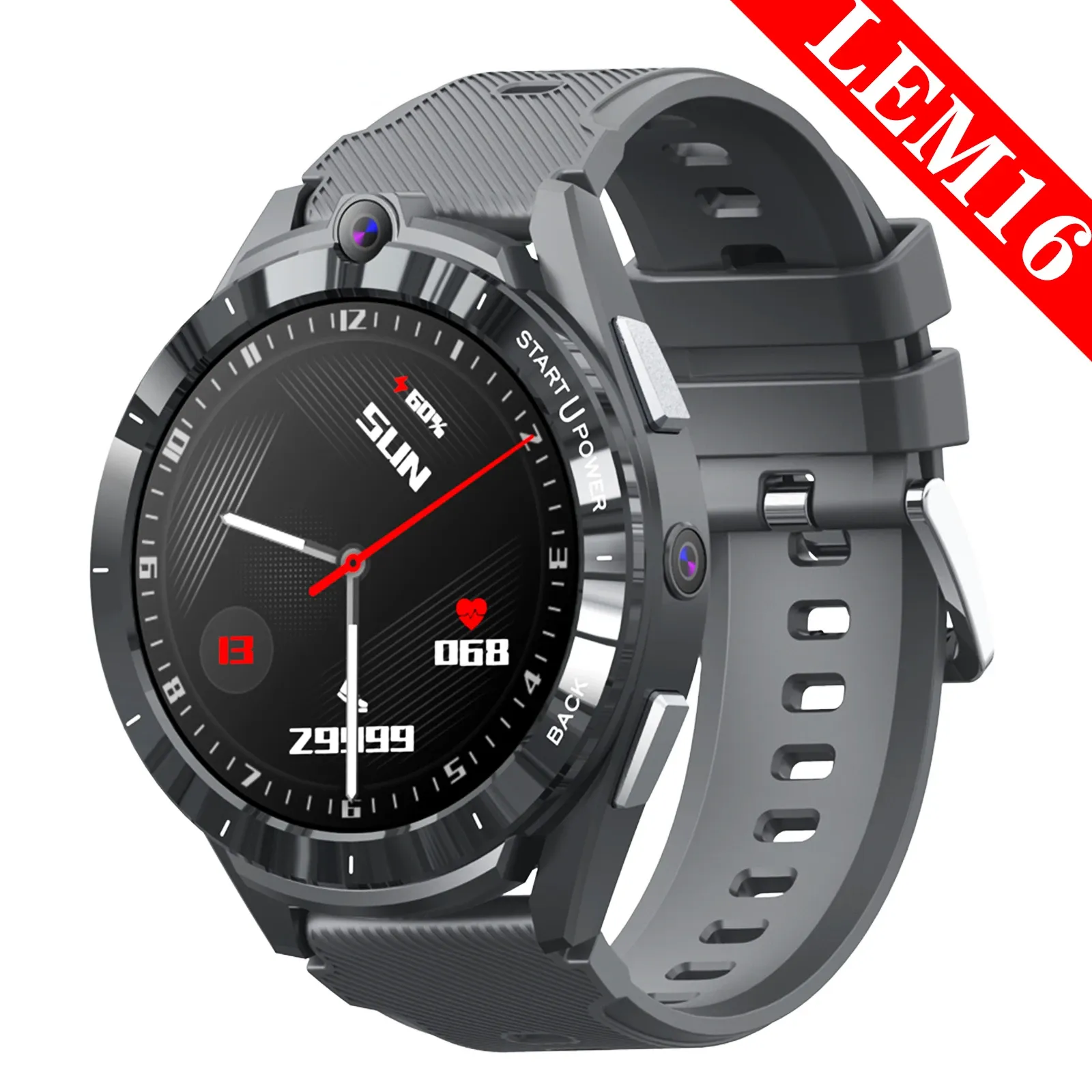 Watches Connected LEM16 Android 11 128 GPS SIM CARD WIFI 8MPカメラ2022 MAH 900X1.6ピクセルスクリーン8コア6G 400G本物