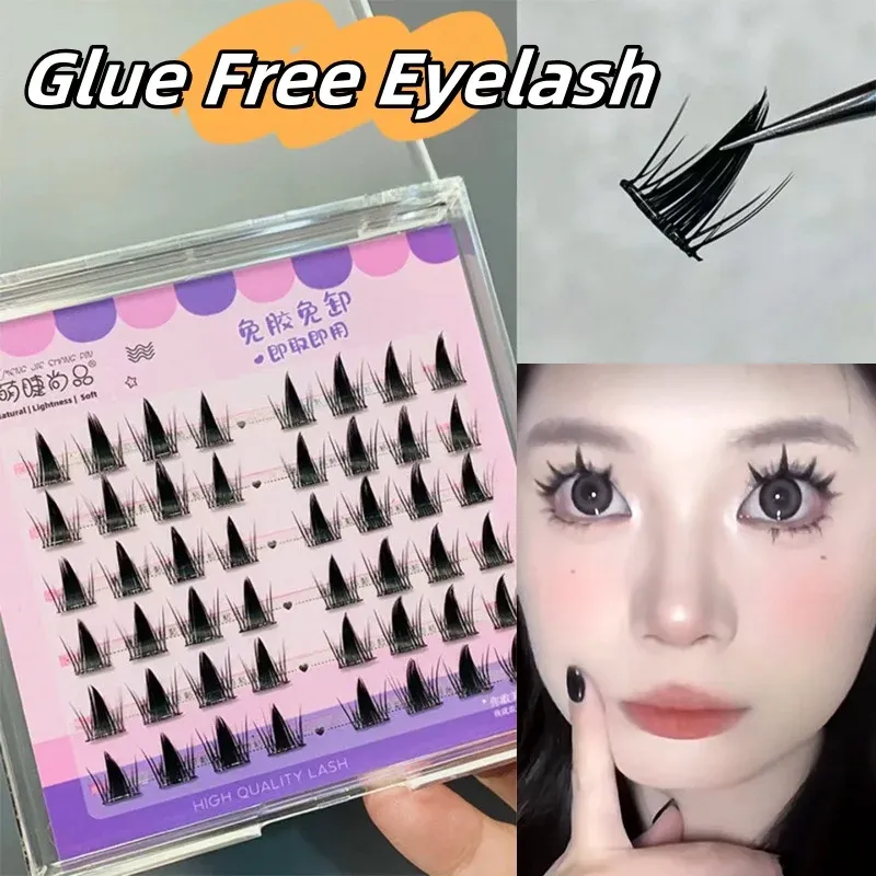 Cils gluesfreefree réutilisable auto-adadhésive faux cils inférieurs cils naturels manga mga longs lashes extension de beauté