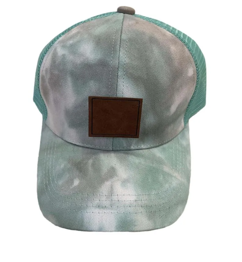 Designer Ball Caps For Women Visors Ponytail Mesh Cowboy Tie Dye Hat Sport Golf Sun Unisex Baseball Cap Brand Hip Hop Hats9433729