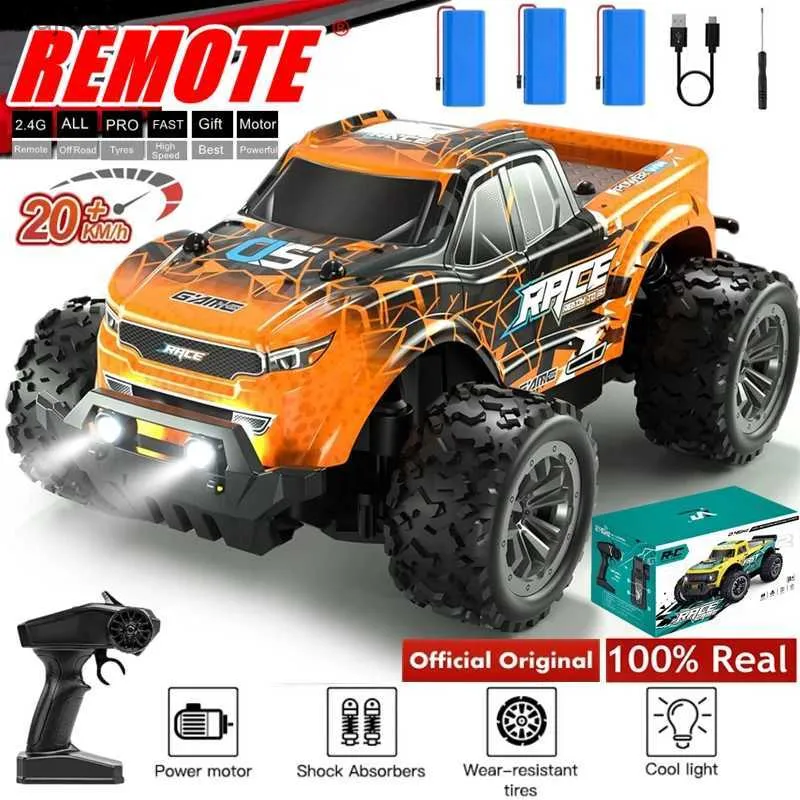 Elektro-/RC-Auto 2.4g Fernbedienungsfahrzeug 2WD Alle Terrain 20 km/h Hochgeschwindigkeits-RC-Drift-Rennen im Geländefahrzeug mit LED-Leuchten als Giftl2404